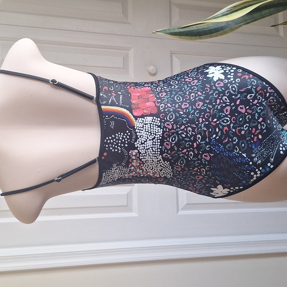 Colorful Patterned One-Piece Swimsuit - Picture 3 of 4